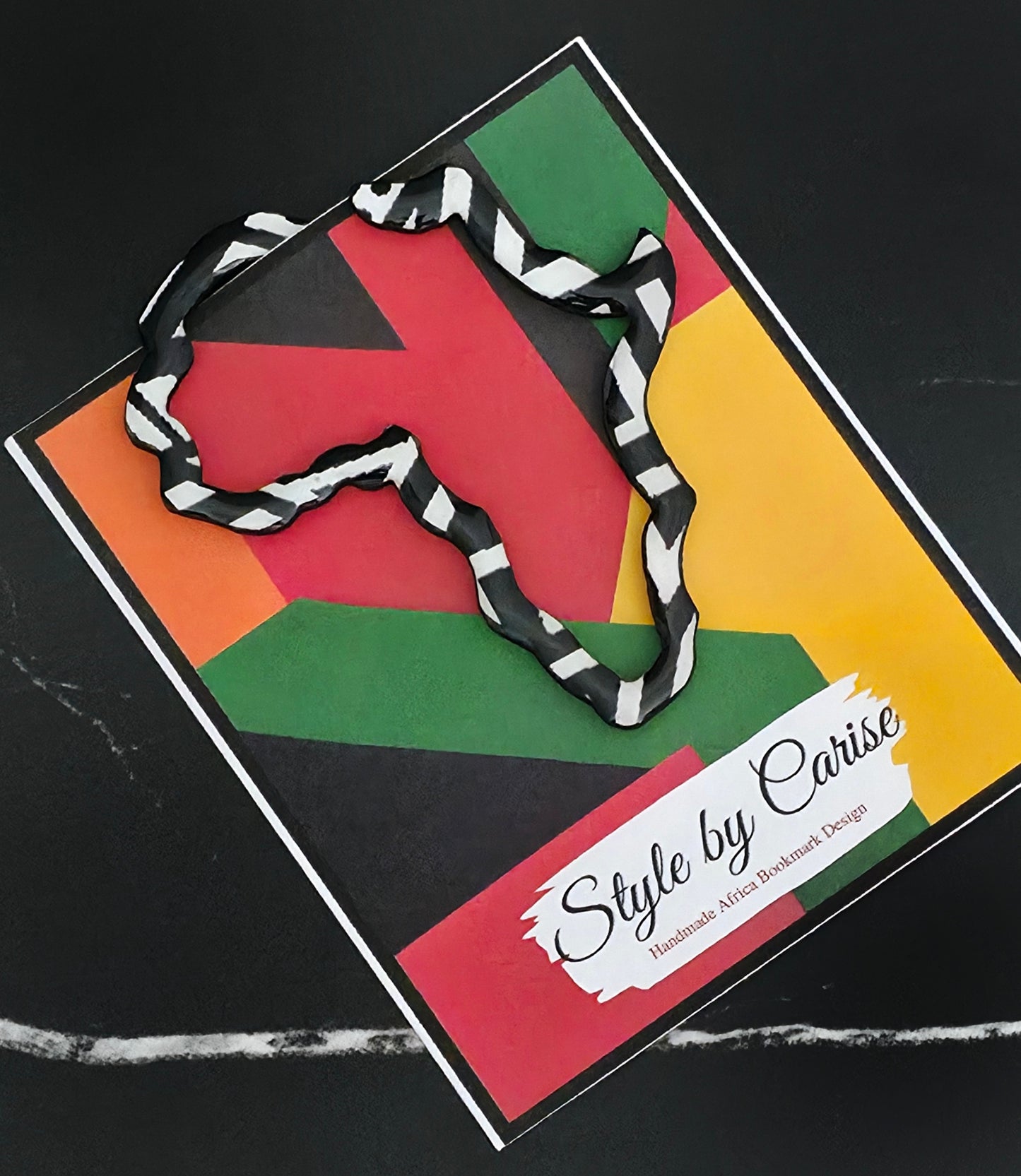 Africa Book Mark - Black and white