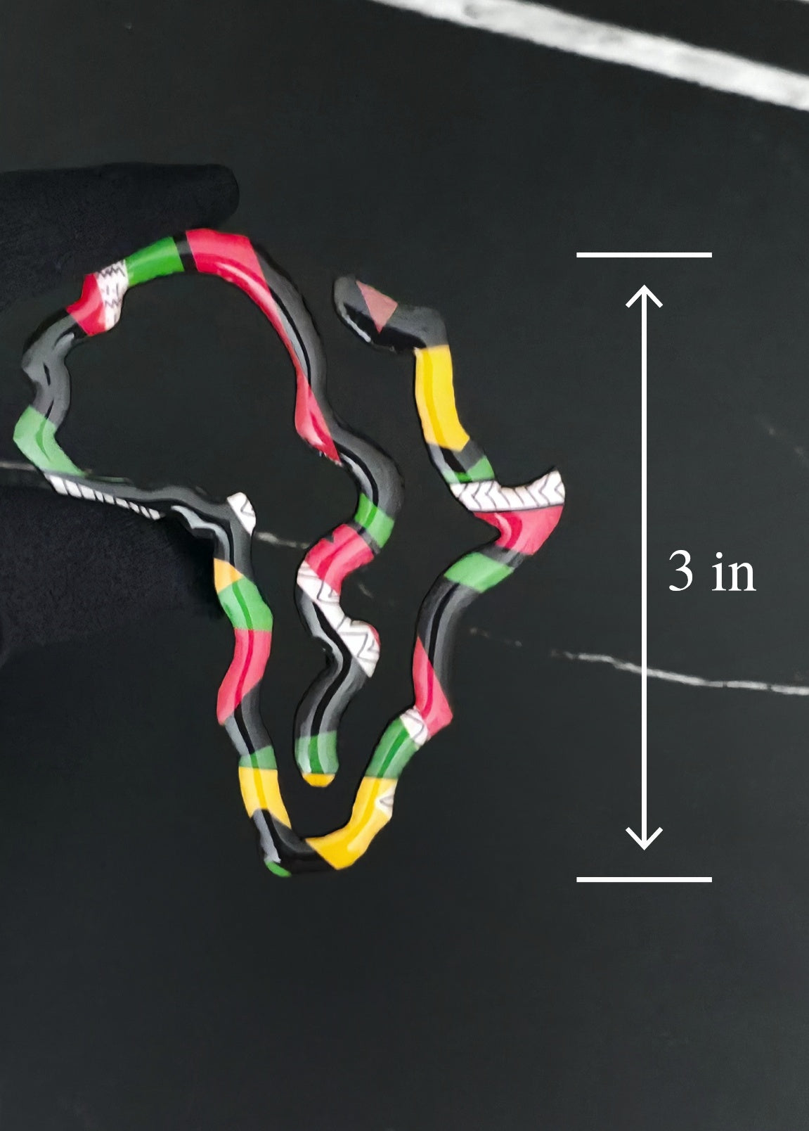 Africa Book Mark - Green, black, yellow, red