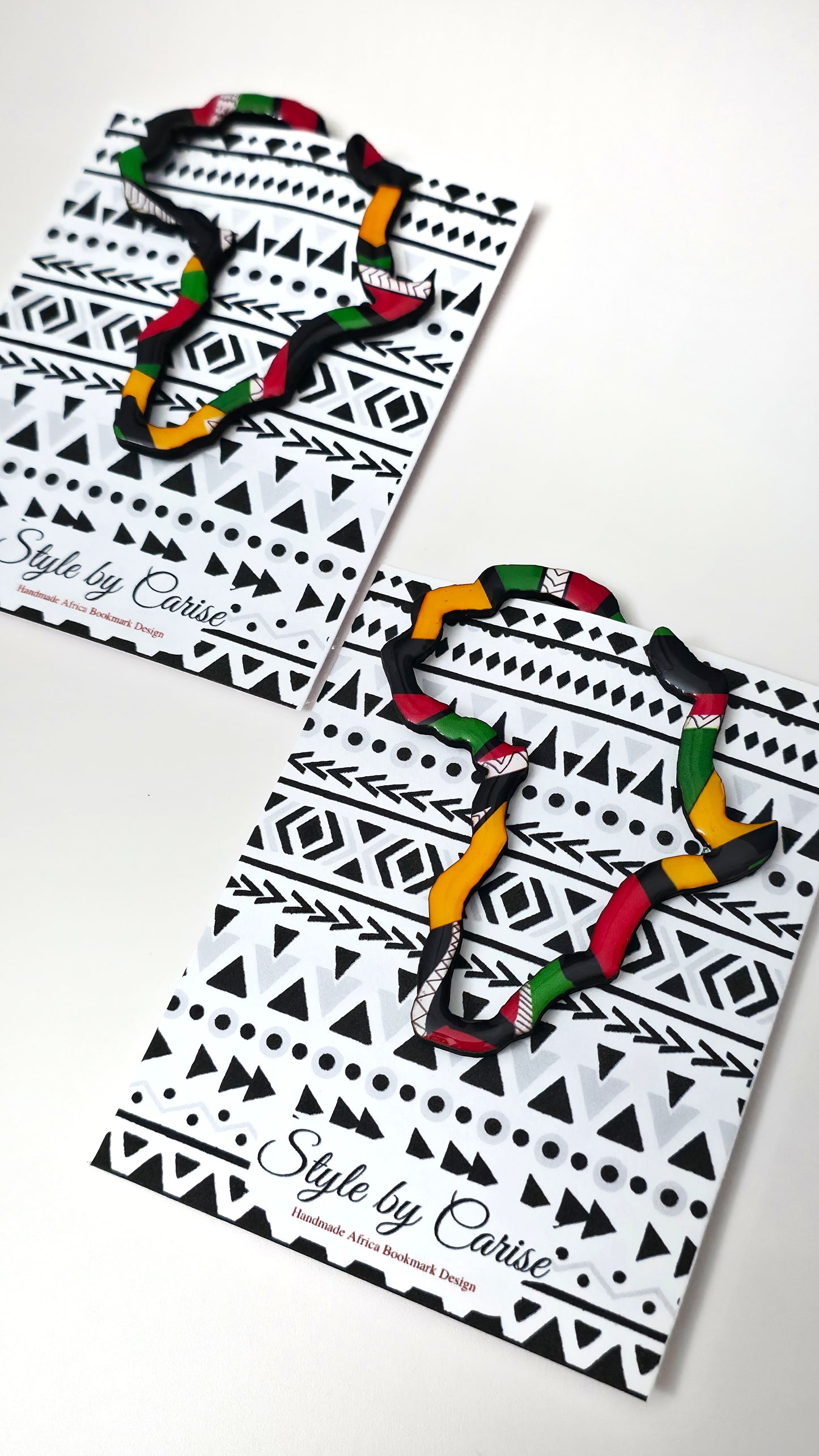 Africa Book Mark - Green, black, yellow, red