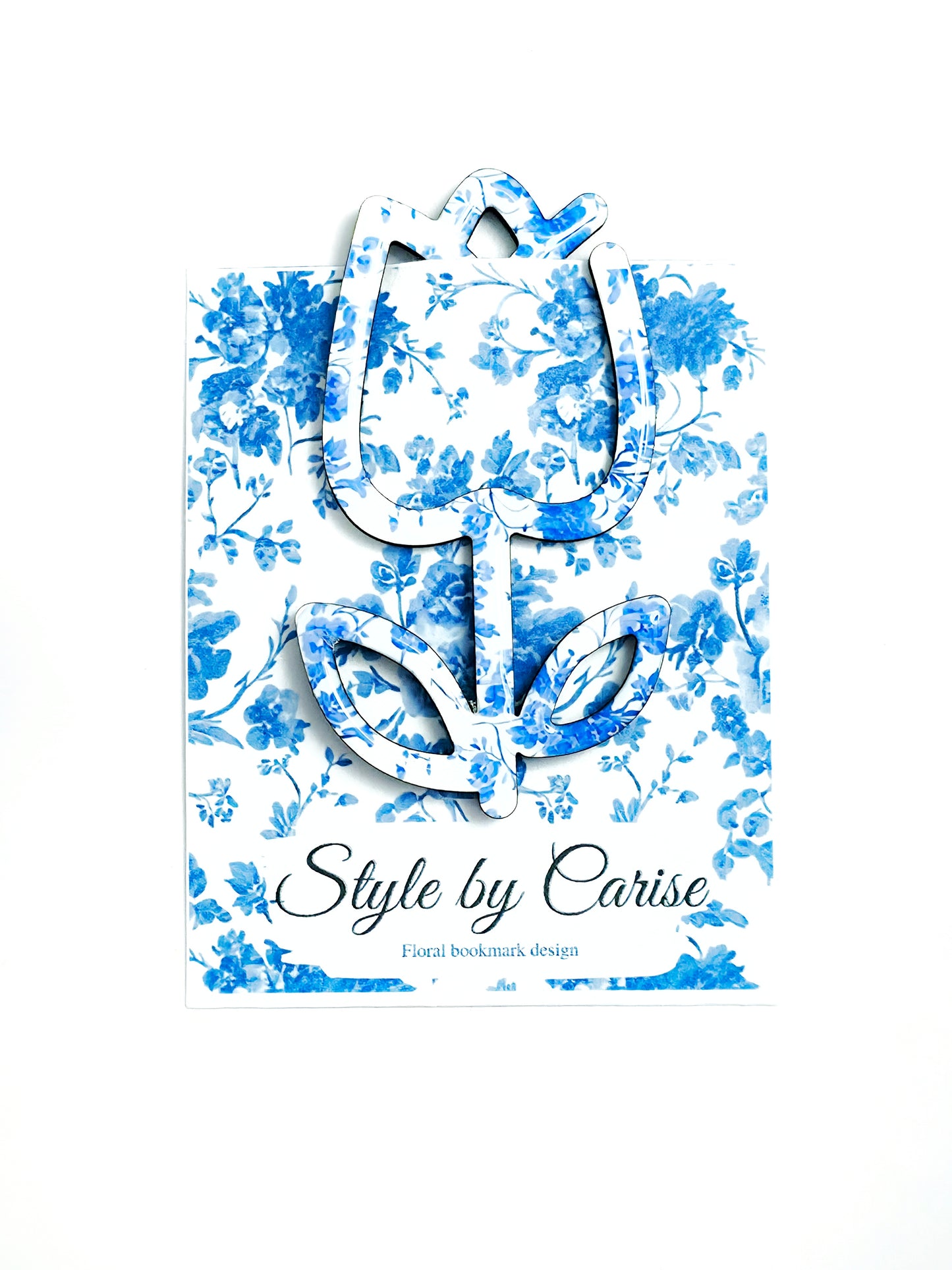 Blue blossom bookmark