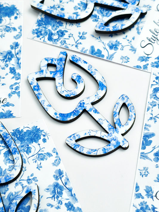 Blue blossom bookmark