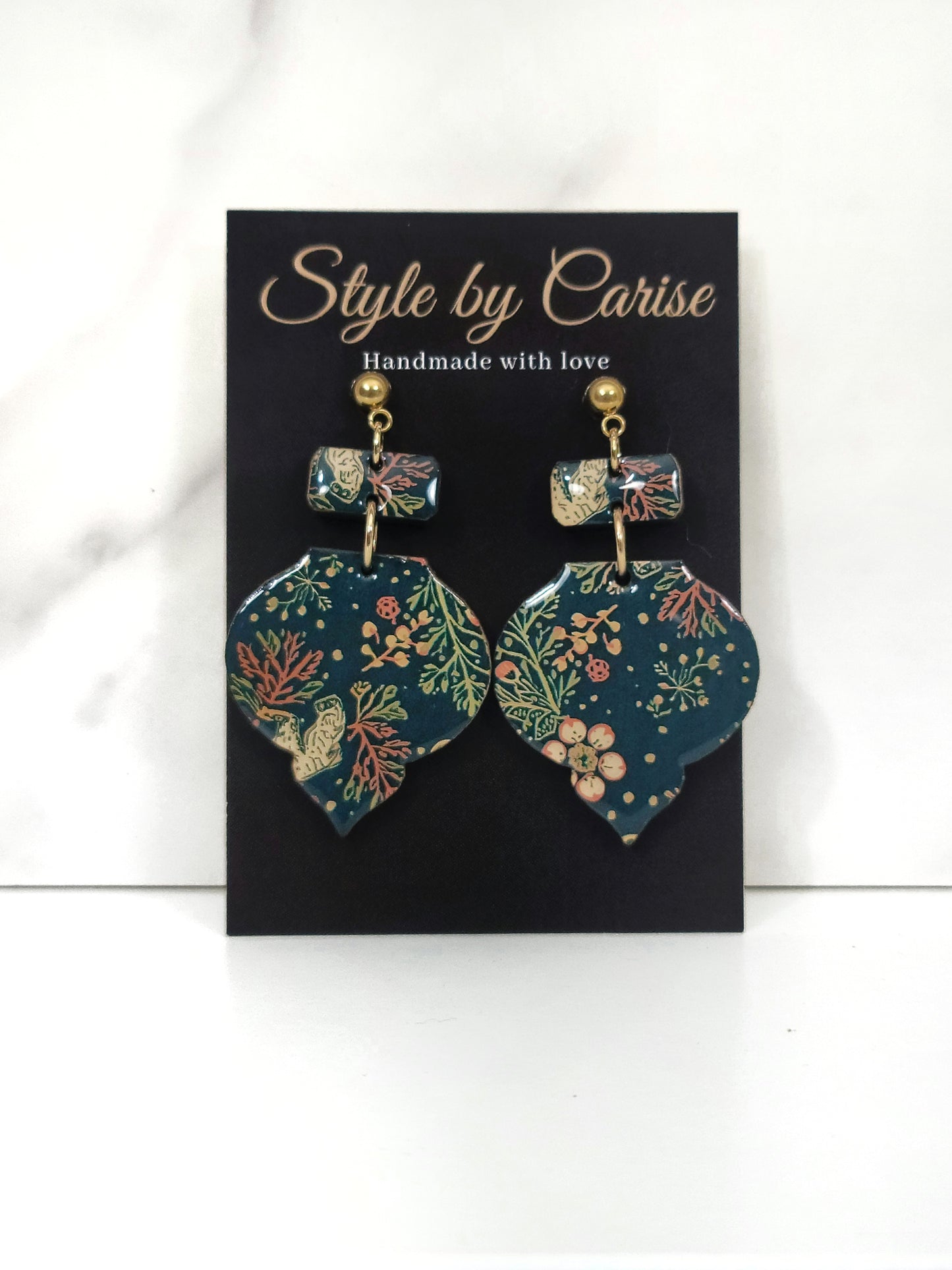 Christmas romance earrings